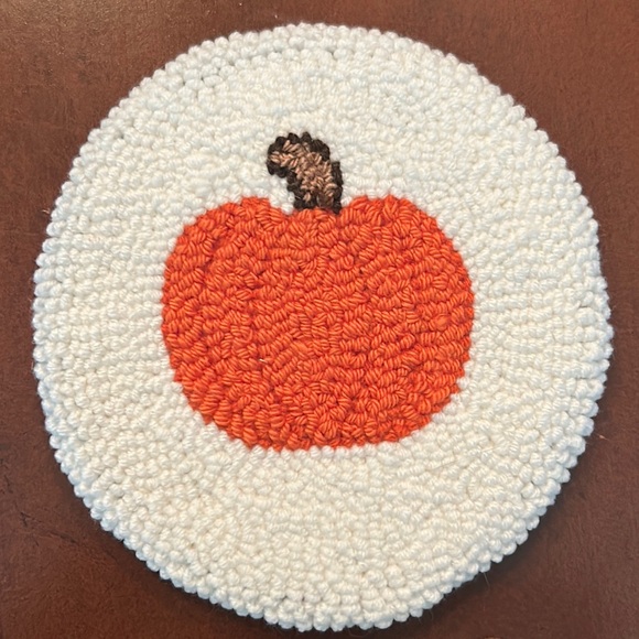 Other - Pumpkin mug rug coaster handmade